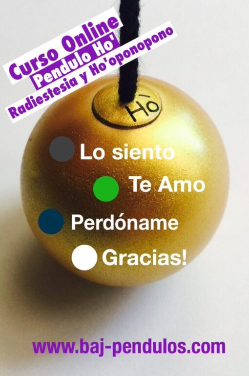 Curso Online El Péndulo Ho', Radiestesia y Ho' oponopono