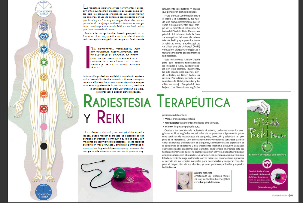 Radiestesia terapéutica y Reiki