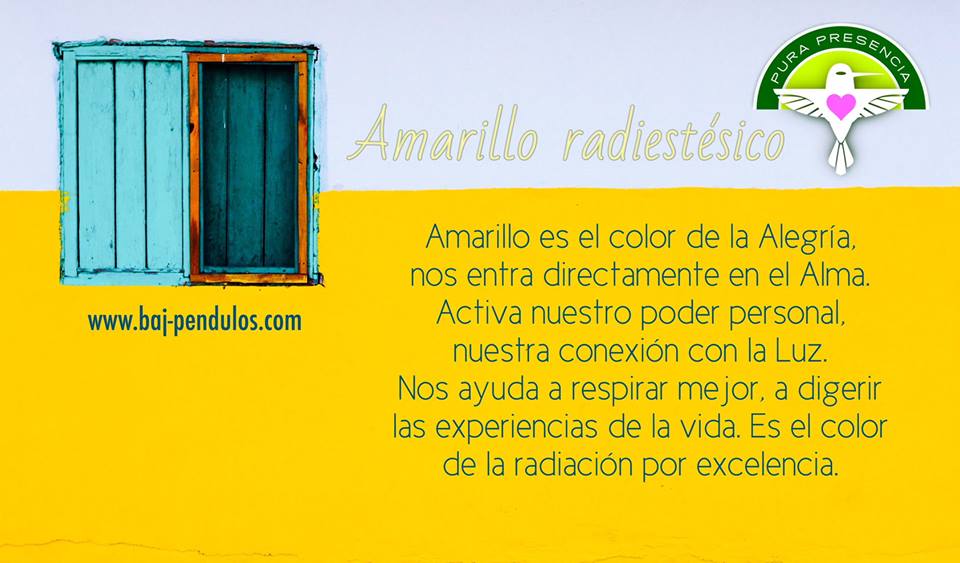 Colores radiestésicos: Amarillo