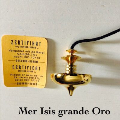 Mer Isis grande chapado Oro