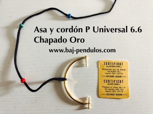 Repuesto cordón Péndulo Universal 6.6 chapado Oro