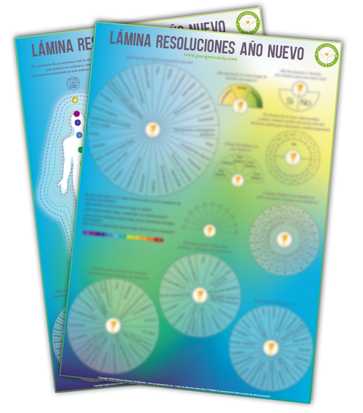 Lámina radiestesia y propósitos Año