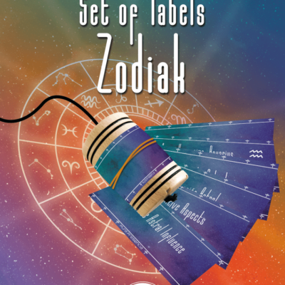 Zodiak set of labels