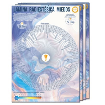 Lámina de radiestesia Miedos